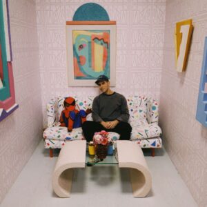 Gabe Saporta Instagram - Took Spider-Man to the art show.
