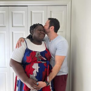 Gabourey Sidibe Instagram - Happy 1st Father’s Day to @brandontour who wanted these babies so much, he would’ve carried them for us.  He knew they’d be twins before our 1st ultrasound.  Every night he talked to them through my belly button.  He made them a playlist to make them dance in there. He made every appointment and listened to all the doctors instructions as I slowly became too dumb with Mommy Brain to pay attention. He was already a father, before they were even born. Now that they’re here, he is present for every feeding, giving each baby equal quality time and attention. He fathers them and he fathers me too.  Making sure I’m drinking water, nap, making sure I eat, reminding me not lift anything too heavy, etc. He’s not just a good father because he does any of those things but because he is consistently considering, caring and showing up for all of us. It’s been an honor watching his growth from Man, to Husband, to Dad. Cooper, Maya and I are so lucky to have him!! 👶🏽💕🧔🏻‍♂️💕👶🏻

Also, how is it possible that men get sexier when they hold a baby??!?!??