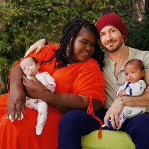 Gabourey Sidibe Instagram - Welcome to the world Cooper and Maya!

Our babies arrived in April and brought so much life and excitement into our existence.  They are sweet and funny and love cuddling with us and are developing a beautiful sibling-hood with each other.  These last 2 months with them have been so fun getting to know their distinct personalities and figuring out the silly things we can do to make them laugh and it’s been absolute Heaven. We are so grateful and honored to be their parents.
📸 : @shutterstock @diggzy