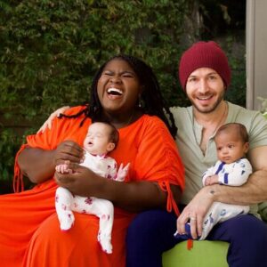 Gabourey Sidibe Instagram - Welcome to the world Cooper and Maya!

Our babies arrived in April and brought so much life and excitement into our existence.  They are sweet and funny and love cuddling with us and are developing a beautiful sibling-hood with each other.  These last 2 months with them have been so fun getting to know their distinct personalities and figuring out the silly things we can do to make them laugh and it’s been absolute Heaven. We are so grateful and honored to be their parents.
📸 : @shutterstock @diggzy
