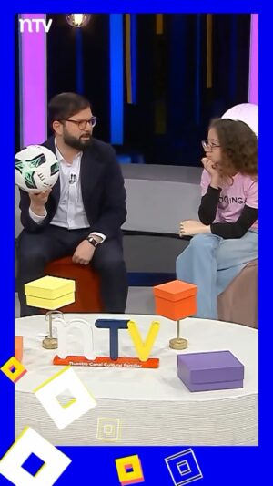Gabriel Boric Instagram - Gracias por la invitación @NTVChile! Gran proyecto innovador en el que niñas, niños y adolescentes son protagonistas. Feliz aniversario, lo que han hecho estos tres años es espectacular!
