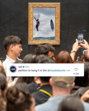 Gabriel Medina Instagram - They said: hang it at the @museelouvre ! ☝🏼🏄🏻‍♂️