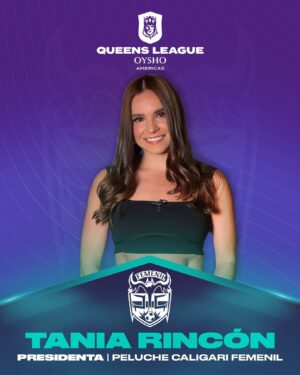 Gabriel Montiel Instagram - 🤼‍♀️ @taniarin será la nueva presidenta de @peluchecaligarifem para la Queens League Oysho Americas.

#QueensLeague #Oysho