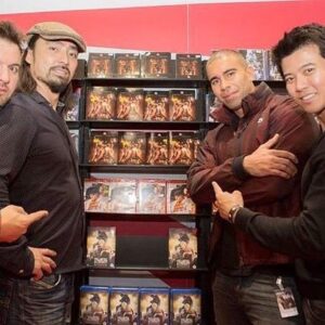 Gaku Space Instagram - #throwbacksaturday 
MCM London Comicon 2014 Fall at Manga UK booth with @thejoeyansah @koieyama & @patrickgillmusic 
This was when I saw Street Fighter Assassin's Fist DVD/Blu-ray for the first time. Look how happy I was!
I couldn't be happier & prouder of being a part of this awesome production!
Now Street Fighter TV series is officially in the works by Mark Gordon, eOne, & Assassin's Fist production team!!!
Do you like my short hair btw? Lol
#streetfighterassassinsfist #capcom
#akuma #gouken #gouki
#mcmcomiccon #mcmlondon #mangauk #actorslife 
#streetfighter #tvseries 
#markgordon #eone