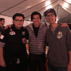 Gaku Space Instagram - Overwatch Wrap Party Year Two with two legends!
I'm honored to be between Akira Yasuda aka @akiman7 Street Fighter character designer, & Arnold Tsang, Overwatch character designer!
I feel so proud & extremely lucky to be a part of Street Fighter & Overwatch franchises.
I didn't know Mr. Yasuda was invited to Blizzcon & showed up at Overwatch wrap party.
FYI, he plays Overwatch in English version & he's a Zenyatta main! Lol
📷: @yohei67
#overwatch #blizzardentertainment #genji
#streetfighter  #streetfighterassassinsfist #capcom #funimation #goki 
#blizzcon #wrapparty
#secondpicwas #with @thechristianhoward #aka #kenmasters