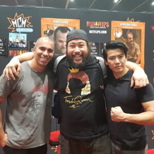 Gaku Space Instagram - The Walking Dead, Street Fighter & Overwatch crossover!
@mcmcomiccon London with @smugorange aka Jerry in The Walking Dead & @thejoeyansah aka Akuma in Street Fighter Assassin's Fist!
Cooper will be in new DC's Shazam! & Joey will be in Mission Impossible Fallout & Aladin!!!
So happy to see my friends' success! I need to catch up!
Which TV/Film do you think I should be in?
#overwatch #genji 
#streetfighterassassinsfist #akuma #gouki 
#thewalkingdead #jerry 
#missionimpossiblefallout 
#aladin #shazam
#mcmcomiccon #mcmlondon