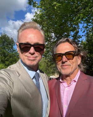 Gary Kemp Instagram - Afternoon at the Palace for the King’s garden tea party in honour of the Creative Industries. I was there helping to represent the @theatrestrust. Met up with @wyclefjean, and my old friends @stephenjonesmillinery and @mrstephenwebster in the beautiful gardens.