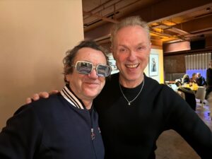 Gary Kemp Instagram - So good to see Phil again last night at our Quadrophenia @rockonteurs live special with him and director Franc Rodham. I had my first band with Phil back in the early 70s and we’d jam  Interstellar Overdrive and Set the Controls! How weird to come full circle. Thanks to everyone who came along, including my ‘brother’ @therealperrybenson who also appeared in the movie as Jimmy’s postroom mate. @phildaniels2022 @batterseapwrstn cinema. @guyprattofficial