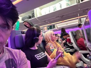 Gary Numan Instagram - We are now halfway to Fiji (took this photo before we took off) in what is turning out to be a rather bumpy flight. I think the last time I was near this area of the Pacific I was in my own aeroplane flying round the world, and both engines stopped for a while due to a small problem. I’m hoping things are a tad less scary this time.