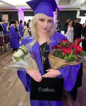 Gary Numan Instagram - Gemma flew back to Los Angeles on Wednesday evening, went to Persia’s Graduation ceremony Friday morning, flew back out of LA a few hours later and arrived safely back with me just before our London Roundhouse show last night. Good effort 💝💝