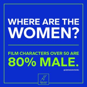 Geena Davis Instagram - Our study with Next 50 showed that diverse representation in characters over 50 is severely lacking, especially when it comes to gender. In movies from 2010-2020, over 80% of characters 50  were male. Read our full report on representation of characters over 50 in our bio. 

#seeitbeit