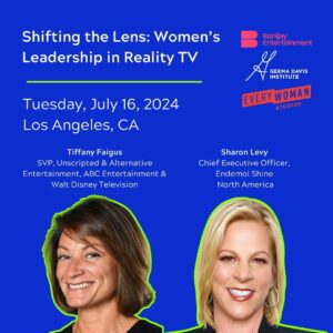 Geena Davis Instagram - You’re invited! Join us in Los Angeles on July 16 for a discussion on women’s representation in reality TV. In partnership with @BanijayGroup and @EverywomanStudios, this event will take a closer look at representation behind the scenes in reality TV from the U.S., U.K., Brazil and France from 2021-2023. Secure your spot today at the link in our bio. #seeitbeit
