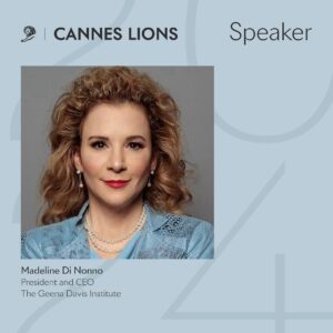 Geena Davis Instagram - President and CEO Madeline Di Nonno will be at #CannesLions2024 on June 18 to present a session on Impact Over Intent: How Can You Drive Authentic Representation. Madeline will share exclusive research from The Geena Davis Institute to provide cutting-edge tools and insights on the representation of gender, race/ethnicity, the LGBTQ  community, disability, age, and body type in the Film and Film Craft Lions’ creative work.