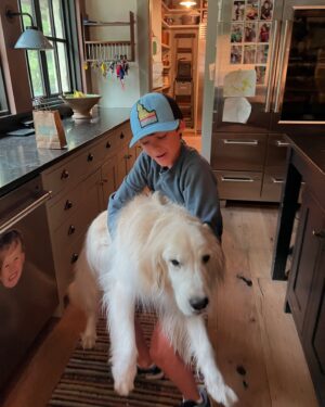 Genevieve Padalecki Instagram - Dog days of summer are almost over!  Celebrating our sweetest boy on international dog day. Arlo, you’re pure joy on four paws. ❤️