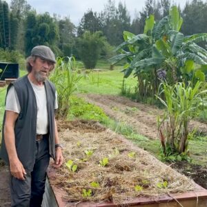 Geoff Lawton Instagram - With the help of Mario and Fabio, Geoff is in the kitchen garden, creating a new raised garden bed using recycled materials. After heavy rains saturated our contour beds, Geoff opted for this practical solution. He started by placing logs and sticks at the bottom for drainage, then added rich soil, compost, and mulch, and finished with seedlings. 

#permaculture #diacoverpermaculture #raisedgardenbeds #organicgardening #gardening #recycling #sustainability #DIY #greenthumb #backyardgardening
