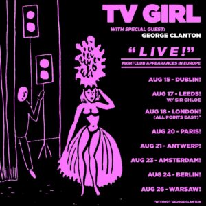 George Clanton Instagram - Going on tour with my old pals @tvgirl this summer in Europe look at the poster