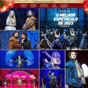 George Sauma Instagram - Vivaaa!!!! @musicalpodre vai voltar!!! Curtíssimas temporadas no Rio e em São Paulo!! Feliz demais de poder reencontrar meus parceiros nesse espetáculo que já nos deu tanta alegria! Viva Shakespeare! Viva o Teatro!! Vendas abertas! Esperamos vocês!!!! Evoé!!!! ❤️