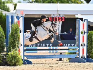 Georgina Bloomberg Instagram - Week 1 here in Traverse City was a great one, with Jasper and Rico Suave earning the championship in the Small Pony Hunters and winning the Classic, clear rounds from Viking and Nikita in the jumpers, my horses all earning top ten placings in the FEI and National classes, and Cassina closing out the week with a double clear performance in the 3* Grand Prix. 📷: @andrewrybackphotography @traversecityhorseshows