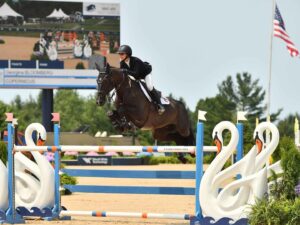 Georgina Bloomberg Instagram - Week 1 here in Traverse City was a great one, with Jasper and Rico Suave earning the championship in the Small Pony Hunters and winning the Classic, clear rounds from Viking and Nikita in the jumpers, my horses all earning top ten placings in the FEI and National classes, and Cassina closing out the week with a double clear performance in the 3* Grand Prix. 📷: @andrewrybackphotography @traversecityhorseshows