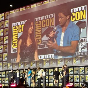 Geraldine Viswanathan Instagram - MCU MAMAS ⚡️🥶💙🏃🏽‍♀️🦹🚘 THUNDERBOLTS @ COMIC CON 💥