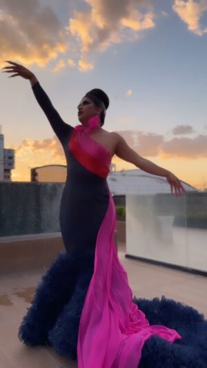 Gigi Era Instagram - QANTAS THE SPIRIT OF AUSTRALIA “it’s not just TEA or COFFEE”
your safety is their priority…so please follow their instructions at all time. #newfaceofqantas @qantas 

We had so much fun creating this look with my loving husband @johncarasig 

Thank you to all my amazing team behind me😎

Video: @benplay @christiana.dq 
Hair: @humanhairwigsbydave 
Designer: @johncarasig 
Earrings: @farah_abu 
Nails: @opulentnails.mnl 

#qantasairways #gown #couture #fashion #qantaspoints #flyhigh #dreambigger #better #dragraceph #melbournedrag #dragracedownunder #photography