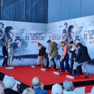 Gijs Blom Instagram - I would like to thank everybody who was with us in Vlissingen yesterday. The cast & crew, Film by the Sea, the veterans, the students, Netflix, but special thanks to the ww2 survivors who shared this special moment with us; Ms. Verbraeken-Blommaart, Ms. Adriaanse, Mr. Geers, Mr. De Looff, and a special special thanks to Mr. Traas, I salute your courage in sharing your story with us. It sincerely was a pleasure meeting you and your daughter. When I asked Mr. Traas after the screening how he experienced it, the first thing he said was, ‘I really don’t like war movies’. I’m taking that as a compliment. Thank you 🙏