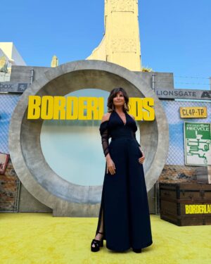 Gina Gershon Instagram - seductive in all the obvious ways. tickets to #BorderlandsMovie now available - experience it in theaters & IMAX Friday