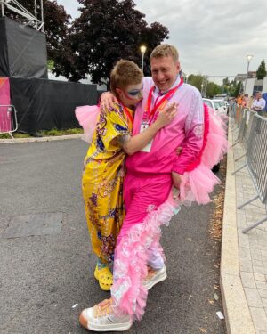 Ginny Lemon Instagram - 1 whole year since this magical moment! 

In an interview someone ask me what was going through my mind whilst performing to 1.3 billion people? 

I said I just wanted to do a good job 

In truth I was thinking I’ve got haemorrhoids 🍋 

Thank you so much to everyone that was involved! So many precious memories 💛