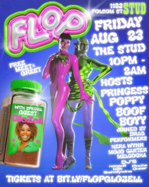 Glozell Green Instagram - GLOZELL @ FLOP !!!

presenting the internet legend herself, GloZell @ The Stud on friday, aug 23 from 10p-2a. FREE meet & greet with cover

GloZell is a viral YouTube personality who has captivated millions with her unique and engaging content. With over 4 million subscribers on her YouTube channel, GloZell has become a household name, particularly known for her viral cinnamon challenge video that amassed millions of views and catapulted her to internet stardom. We are thrilled to announce that GloZell will be flying in to host our upcoming drag and dance show, bringing her trademark humor and infectious enthusiasm to the stage.
.
HOSTS
Princess Poppy
Boof Boyy
.
DRAG
@herawynnsf 
@themojocarter 
@themelcocha 
•
MUSIC
@likeholywine 
@_nonsuit 
@pinche.queer 
.
modern queer culture has been commodified into an easily digestible nugget for anyone to consume, but FLOP is so hard to digest it'll make you GAG. FLOP isn't just a dance and drag party. Come celebrate your favorite F word, Friday August 23rd at The Stud. Anyone can be cunt, but do you have what it takes to FLOP?

3D Model by @cryptoquariux 
Poster by @grotesce.world