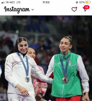 Golab Adine Instagram - درخشش ناهيد و كيميا دختران ايران در المپيك ٢٠٢٤ پاريس
(شرح در تمام خبرگزارى ها و صفحه هاى مجازى دنيا)