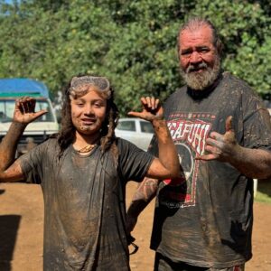 Gordon Toi Hatfield Instagram - Mud tours in Rarotonga was a blast. Literally mud in very crevice of your body, like everywhere 😳😂😂😂 #houseofnativesontour #rarotonga