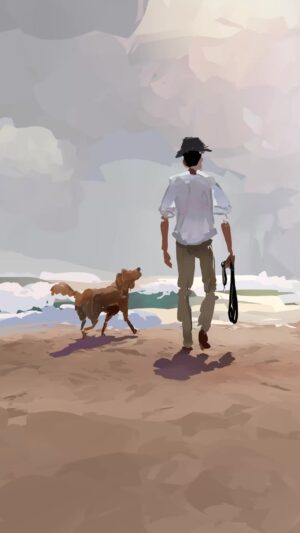 Goro Fujita Instagram - Walk at the Beach - Daily Quillustration painted in VR using Quill.
