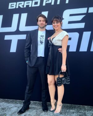 Greg Furman Instagram - Bullet Train premiere with the best date on planet earth 😍See this movie in theaters - it won’t disappoint 😉 @davidmleitch @selajon @sony   cast and crew knocked this out of the park 👏🏻 Thanks for having us! #bullettrain #premiere 🍿🎬