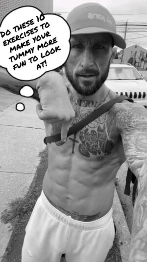 Gregor Gillespie Instagram - Having abs/being lean is so easy. You can kinda eat what ever you want as long as you worry enough, and do these 10 things… once a month 🤷‍♂️.