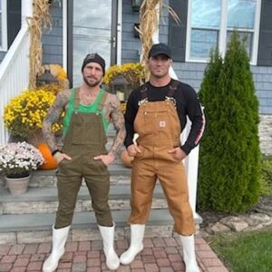 Gregor Gillespie Instagram - Who wore it better ? See story to take poll. For research purposes only, your participation is appreciated. @kycerm #overalls