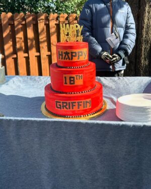 Griffin Santopietro Instagram - This season I got to celebrate my birthday on set. Such a special moment. (January btw) 😊 
@cobrakaiseries