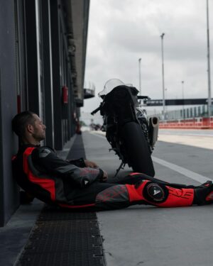 Guy Martin Instagram - We had the privilege to have the legendary @guymartinofficial as a special test rider for the new Dainese Audax leathers, Axial 2 boots and Full Metal 7 gloves at @misanoworldcircuit, homeland of some of the fastest racers in history.

It was a great honour to spend a weekend with Guy, talking about motorcycling, sharing pure mechanical passion, watching him work restlessly on every single detail of the bike and his equipment.

Stay tuned to discover more about the riding adventure we had together across Italy, from Vicenza to Mugello.

Audax, Axial 2 and Full Metal 7 soon available in stores and on dainese.com
#dainese
