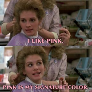 H. Alan Scott Instagram - I like pink.

Personally I’m more blush than bashful. What about you?

Clips from ‘Steel Magnolias’ ©️ Tri-Star Pictures.
.
.
.
#steelmagnolias #juliaroberts #pink #quotes #quote #meme #memes #nostalgia #nostalgic