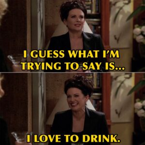 H. Alan Scott Instagram - My type of emotional support.

It just felt like a Karen Walker sort of day, you know what I mean?

This one is from ‘Will & Grace’ (S8E20 “The Mourning Sun”). The way this show stayed so good right up until the original final season! 

©️ NBCUNIVERSAL
.
.
.
#karenwalker #meganmullally #willandgrace #meme #memes #quote #quotes #nostalgia #nostalgic #fyp