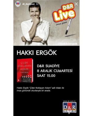 Hakkı Ergök Instagram - Yarın 15’te Suadiye D&R’da kitaplarımı imzalıyorum.  #dr_dunyasi #monakitap #alfayayınları @mollaoglunermin @arzu.caglan #kitapönerisi #kitapkurdu