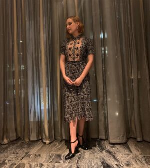 Haley Ramm Instagram - A party lewk. Thank you @liatbaruch_ for the beautiful outfit.