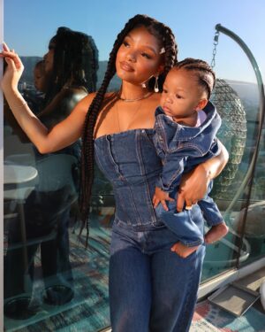 Halle Bailey Instagram - took my baby to his first concert tonight to see bruno mars 💙
