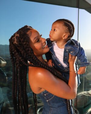 Halle Bailey Instagram - took my baby to his first concert tonight to see bruno mars 💙