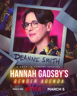 Hannah Gadsby Instagram - It’s hard not to notice that jokes about trans people are becoming more and more lucrative in the stand up world, so it seems only right that at least some of those jokes be told by actual trans people themselves. That’s one of many reasons why I’m particularly excited for the release of “Hannah Gadsby’s (that’s me...) Gender Agenda,” which showcases these seven extraordinarily talented genderqueer comics. I loved sharing the stage with them (and her, and him, and...you get it) almost as much as you will love having them on your screen. Tune in on March 5...Do it! On Netflix! @jesthekid @chloepetts @ashatellslies @mx.dahliabelle @deanne_smith @krishnaistha @alokvmenon @netflixisajoke