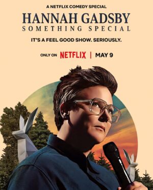 Hannah Gadsby Instagram - Over the course of an 18 month tour, I performed my live show ‘Body of Work’…

110 times, in
55 cities, across
16 countries 

In September I filmed it at the Sydney Opera House, and on May 9, it’ll be coming to a Netflix account near you! 

Pretty darn chuffed to be able to share this one with y’all. It’s a feel good show. Seriously. 

@netflixisajoke @most