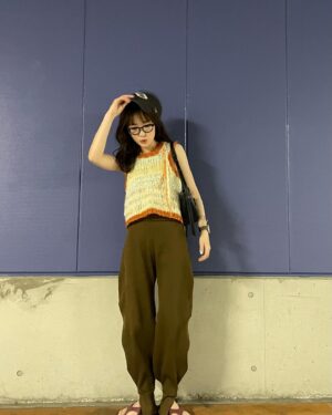 Haruka Kudo Instagram - .
🧶🪡🌴
tops:@fridaysmarket_ 
bottom:@poff_official 
#遥服