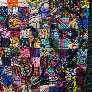 Harvey Fierstein Instagram - This is a tiny detail of a king sized quilt I just finished. I covered the entire center section in cording scribbles using my Gammill long arm. Quite an adventure!