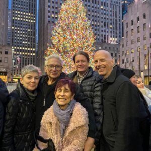 Harvey Fierstein Instagram - Rockefeller Christmas tree with the gang. The tradition renewed. Merry Merry everyone.
