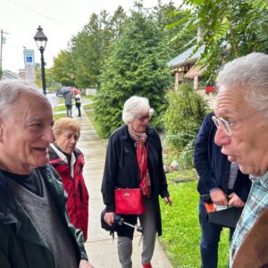 Harvey Fierstein Instagram - What did you do this rainy Saturday? I drove to Milford, PA where I was interviewed by the marvelous David Drake at their MILFORD THEATER. So many old friends in attendance - Sue Cella, Mary Stout, Dale Hensley, Charles Busch and the brilliant author of MIDNIGHT IN THE GARDEN OF GOOD AND EVIL John Berendt.
David gave me a poster from his production of CASA VALENTINA and I think we all had a marvelous time.