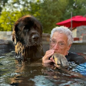 Harvey Fierstein Instagram - Charlie and I had a lovely day in the pool.